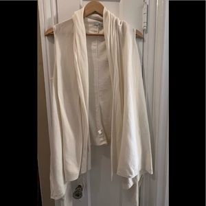 White Draped Cotton Wrap